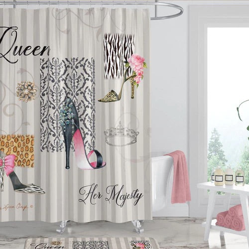 Her Majesty Shower Curtain Mat Set